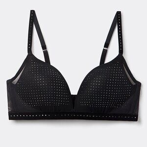Intimissimi After Midnight Tiziana Triangle Bra with Rhinestones